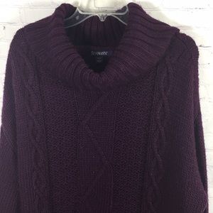 Roman’s Ribbed Cowlneck Heavy Sweater Size 18/20